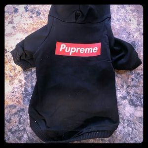 PUPREME dog hoodie size medium